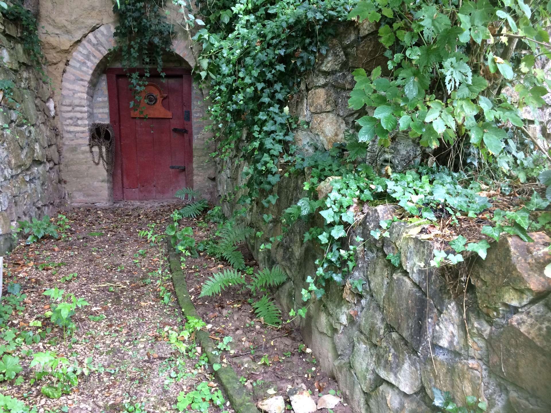 Wine cellar entrance (we the two winecellars)